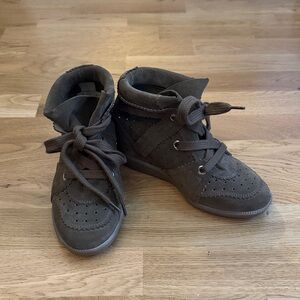 Isabel Marant Bobby perforated suede wedge sneakers brand new size 36